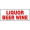 Signmission LIQUOR BEER WINE BANNER SIGN cold ice discount shelf brands atm malt B-120 Liquor Beer Wine - alternate 1